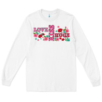 White floral love and kiss Long Sleeve Tee - AdoDesignShop