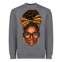Storm afro woman messy bun Heavyweight Sweatshirt - texasbilliewilder