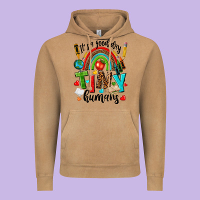 It S A Good Day Tiny Humans Vintage Hoodie Designed By Texasbilliewilder