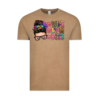 Wife Mom Boss Messy Bun Vintage Tee | Teevron