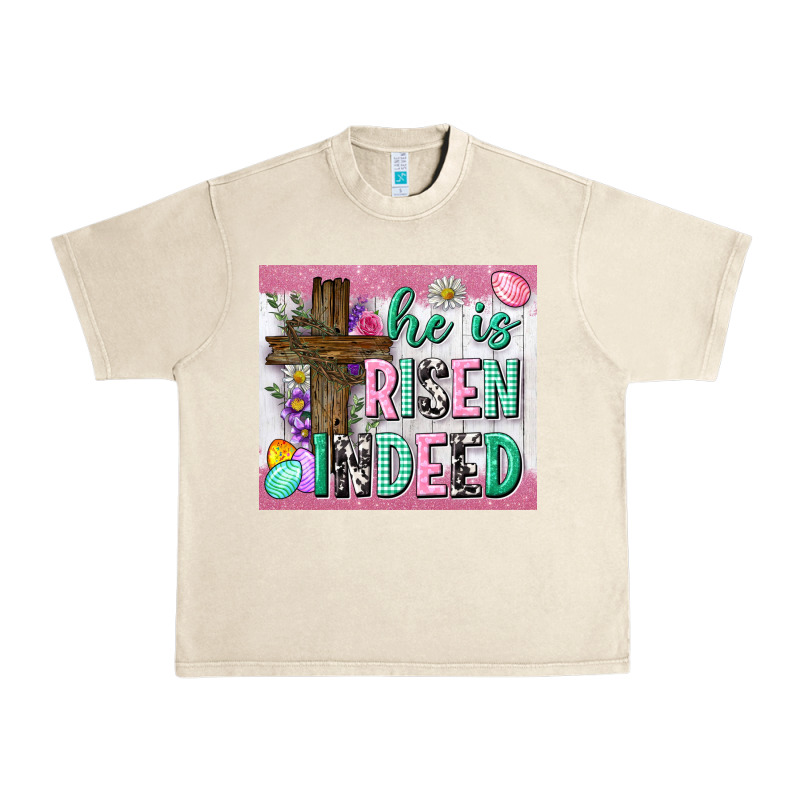 He Is Risen Indeed Tumbler Urban Heavy Tee by Neo Western | Teevron