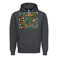 Smoke cactus gemstone Zipper Hoodie - AdoDesignShop