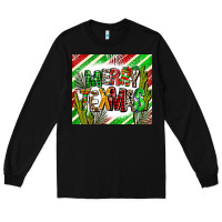 Black merry texmas  christmas Long Sleeve Tee - AdoDesignShop