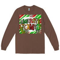 Chestnut merry texmas  christmas Long Sleeve Tee - AdoDesignShop