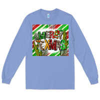 Colony Blue merry texmas  christmas Long Sleeve Tee - AdoDesignShop