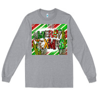 Heather Grey merry texmas  christmas Long Sleeve Tee - AdoDesignShop