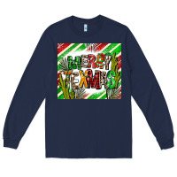 Navy merry texmas  christmas Long Sleeve Tee - AdoDesignShop