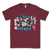 Burgundy he is risen indeed Classic Tee - AdoDesignShop