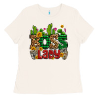 Bone boss lady with money and cactus Ladies Tee - AdoDesignShop