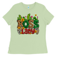 Matcha boss lady with money and cactus Ladies Tee - AdoDesignShop