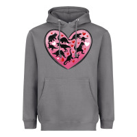Storm dinosaur valentine heart Heavyweight Hoodie - MaliasSmallBusiness