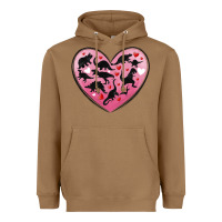 Toasted Coconut dinosaur valentine heart Heavyweight Hoodie - MaliasSmallBusiness