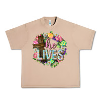 Burro He lives Easter with flowers Urban Heavy Tee - Neo Western