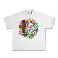 Lunar Rock He lives Easter with flowers Urban Heavy Tee - Neo Western