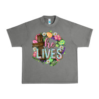 Tornado He lives Easter with flowers Urban Heavy Tee - Neo Western