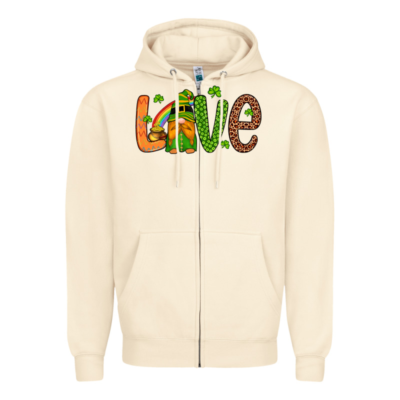 Love Gnome Zipper Hoodie by Artiststas | Teevron