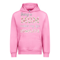 Fuchsia Pink Being A Mom Makes My Life Complete For dark Urban Hoodie - Bettercallsaul