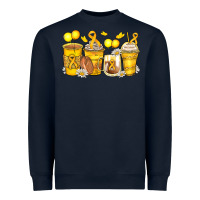 Navy childhood cancer coffee cups Heavyweight Sweatshirt - Zillion Design Studio