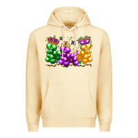 Pina Colada mardi gras bead dogs Premium Hoodie - LillyAllenDesigns