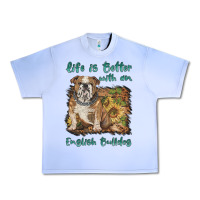 Grape Ice life is better with a english bulldog Urban Heavy Tee - BarkalooDesign