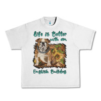 Lunar Rock life is better with a english bulldog Urban Heavy Tee - BarkalooDesign