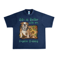 Life Is Better With A English Bulldog Urban Heavy Tee | Teevron