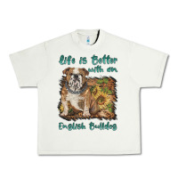 Pistachio life is better with a english bulldog Urban Heavy Tee - BarkalooDesign
