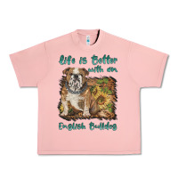 Salmon life is better with a english bulldog Urban Heavy Tee - BarkalooDesign