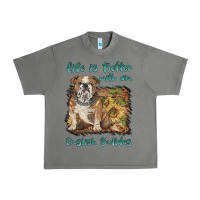 Tornado life is better with a english bulldog Urban Heavy Tee - BarkalooDesign