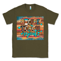 Army Green coffee teach repeat Classic Tee - JahusDesignShop