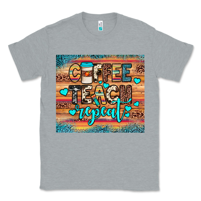 Coffee Teach Repeat Classic Tee by JahusDesignShop | Teevron