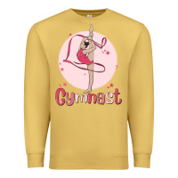 Antique Gold gymnast Premium Sweatshirt - MaliasSmallBusiness