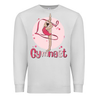 Dove Grey gymnast Premium Sweatshirt - MaliasSmallBusiness