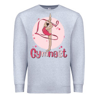 Heather Grey gymnast Premium Sweatshirt - MaliasSmallBusiness