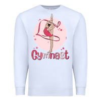 White gymnast Premium Sweatshirt - MaliasSmallBusiness