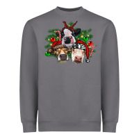 Storm christmas cows with tree Heavyweight Sweatshirt - RanaPortraitStore