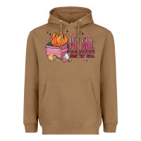 Toasted Coconut it's fine i'm fine everything's freakin' fine Heavyweight Hoodie - MaliasSmallBusiness