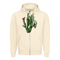 Sandshell cactus with flowers Zipper Hoodie - AdoDesignShop