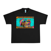 Black hippie van floral skinny metal can holder Urban Heavy Tee - HRA Design Shop
