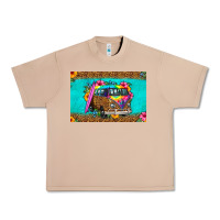 Burro hippie van floral skinny metal can holder Urban Heavy Tee - HRA Design Shop