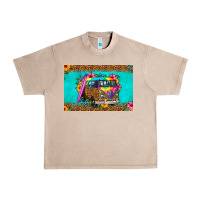 French Oak hippie van floral skinny metal can holder Urban Heavy Tee - HRA Design Shop