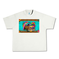 Pistachio hippie van floral skinny metal can holder Urban Heavy Tee - HRA Design Shop
