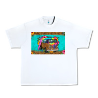 White hippie van floral skinny metal can holder Urban Heavy Tee - HRA Design Shop
