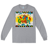 Heather Grey gamer Long Sleeve Tee - JahusDesignShop