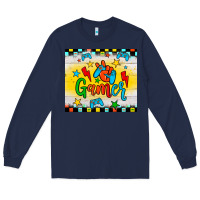 Navy gamer Long Sleeve Tee - JahusDesignShop