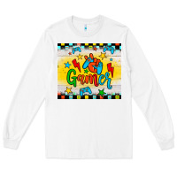 White gamer Long Sleeve Tee - JahusDesignShop