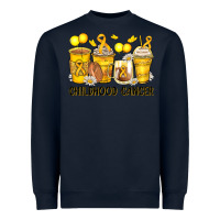 Navy childhood cancer coffee cups Heavyweight Sweatshirt - Zillion Design Studio
