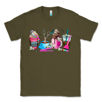 Army Green hair stylist coffee cup Classic Tee - AdoDesignShop