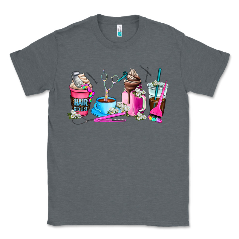 Hair Stylist Coffee Cup Classic Tee by AdoDesignShop | Teevron
