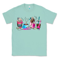 Seafoam hair stylist coffee cup Classic Tee - AdoDesignShop